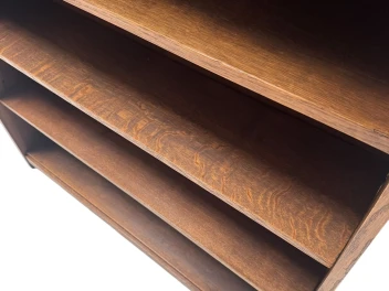 Art Deco Amsterdamse School Open Bookcase by Willem Penaat for Metz & Co., 1920s